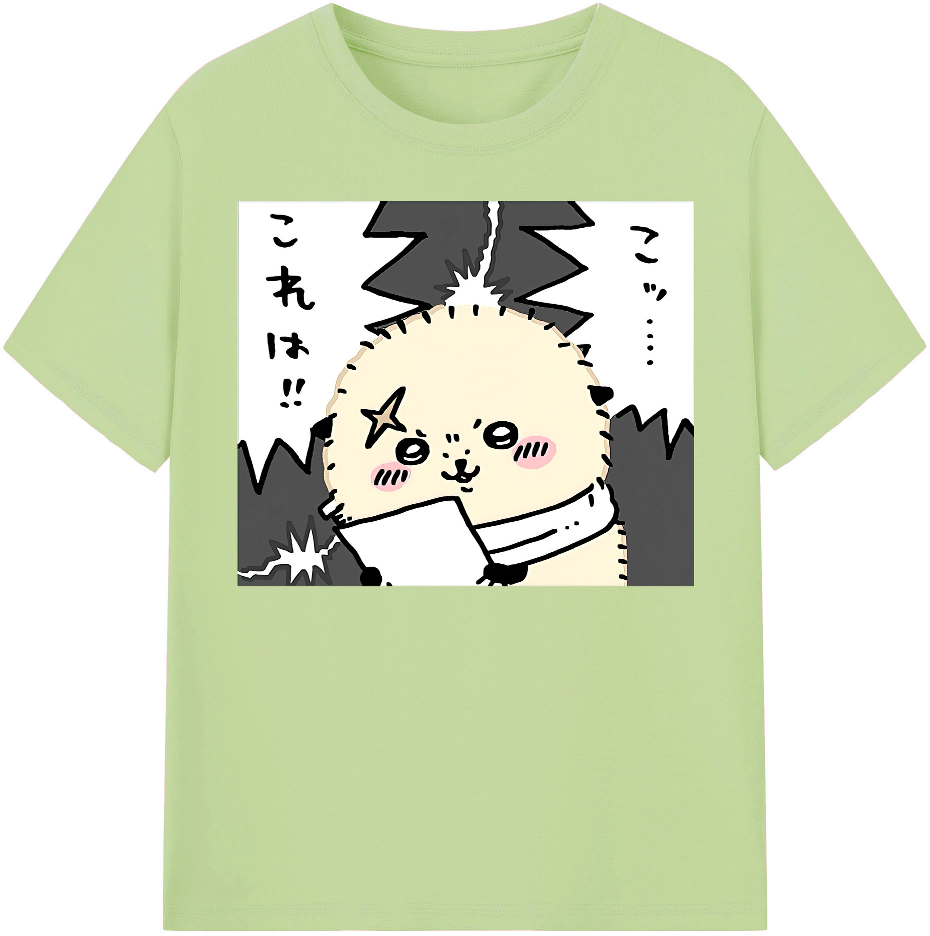 （画像用） ちいかわ ラッコ Chii-kawa Sea otter 綿100％半袖Tシャツ（フロントプリント）